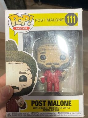 Funko Pop! Post Malone Vinyl Figure in Red Suit